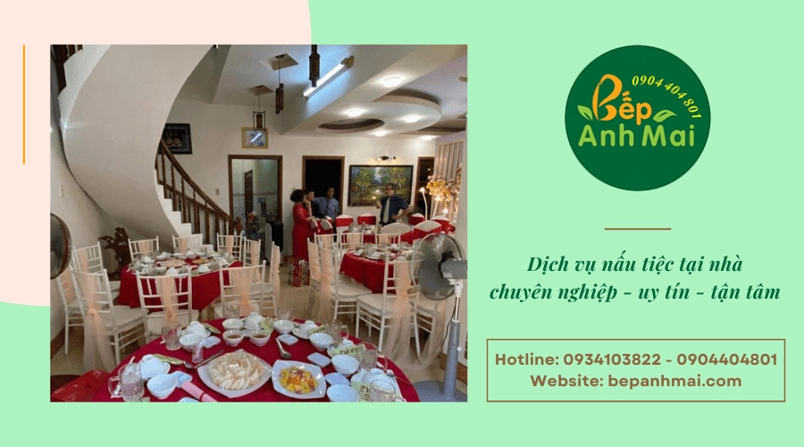 nấu tiệc tại nhà
