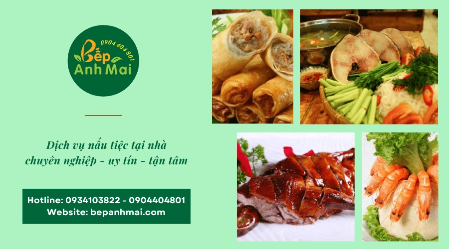 nấu tiệc tại nhà