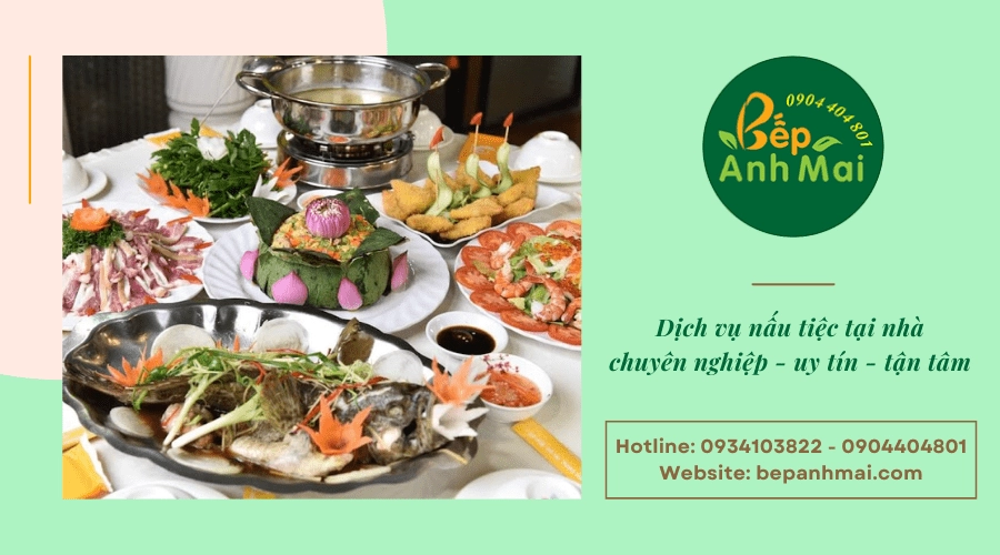 nấu tiệc tại nhà