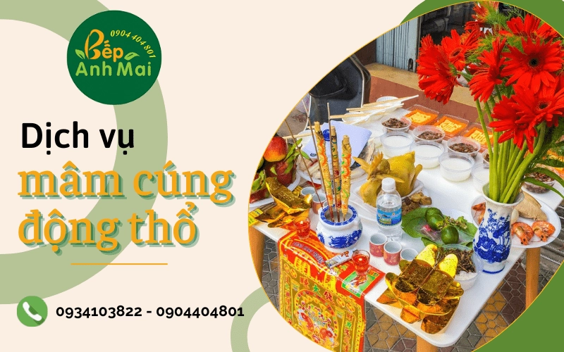 mâm cúng động thổ