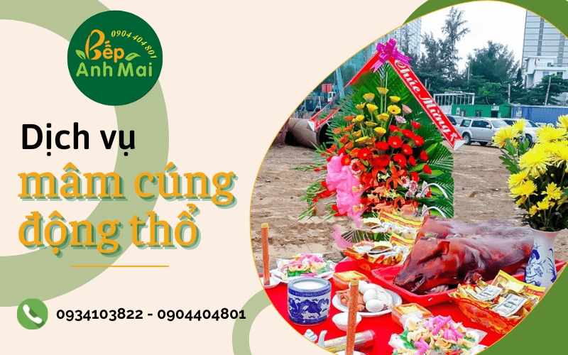 mâm cúng động thổ