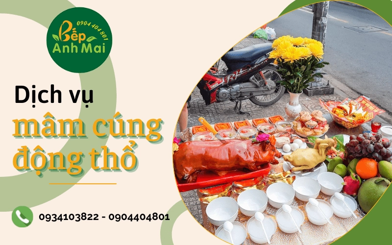 mâm cúng động thổ
