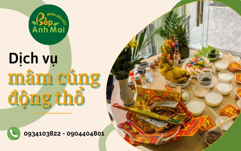 mâm cúng động thổ