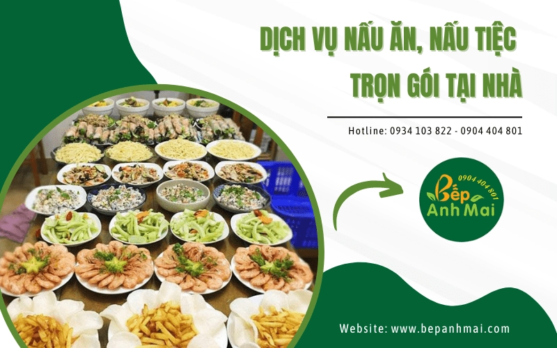 dịch vụ nấu ăn, nấu tiệc trọn gói
