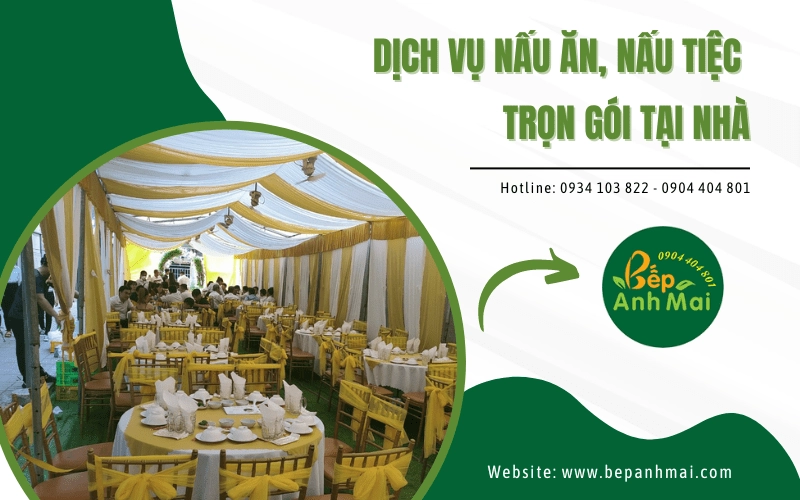 dịch vụ nấu ăn, nấu tiệc trọn gói