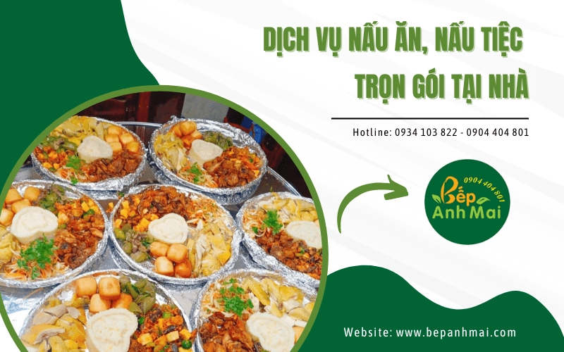 dịch vụ nấu ăn, nấu tiệc trọn gói