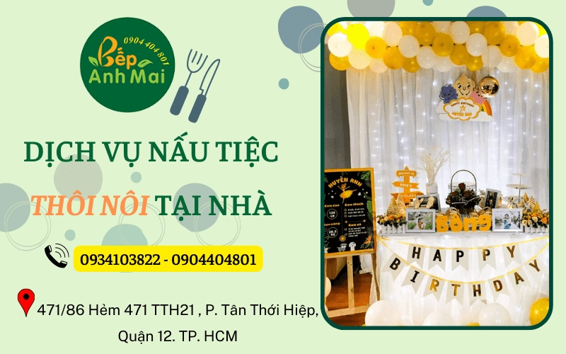 dịch vụ nấu tiệc thôi nôi
