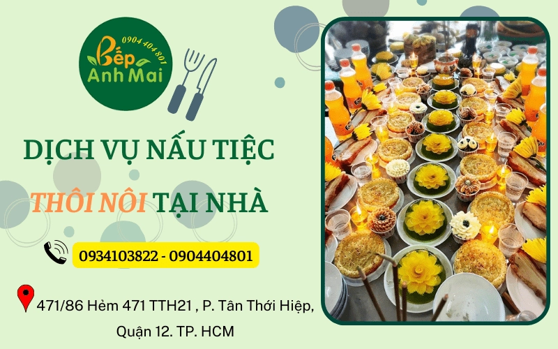 dịch vụ nấu tiệc thôi nôi