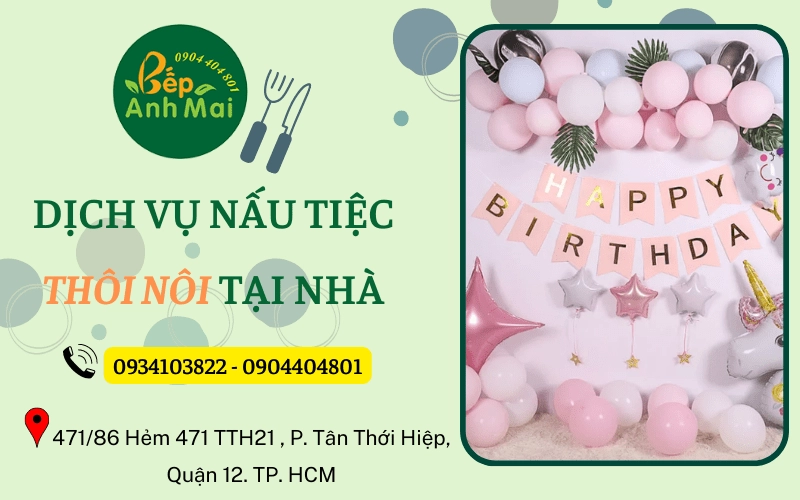 dịch vụ nấu tiệc thôi nôi